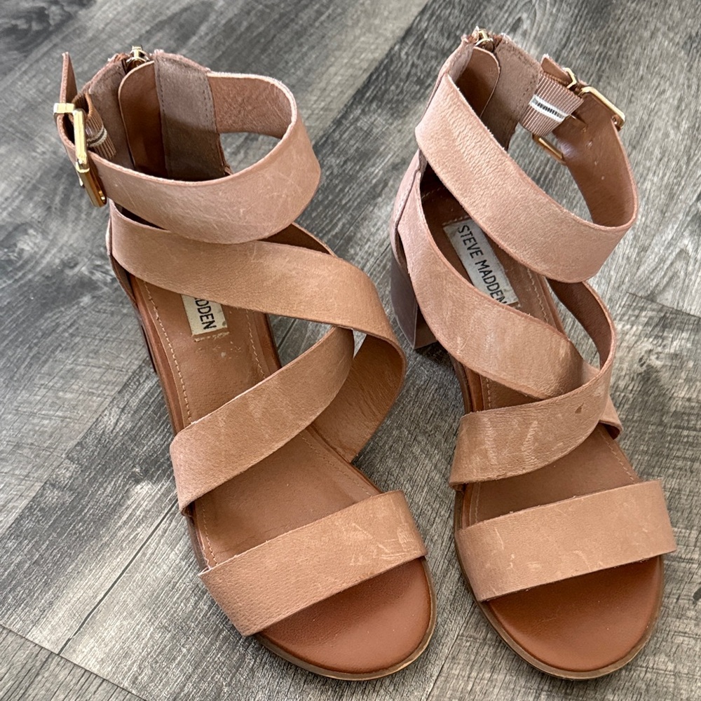 Steve Madden Women's Blush Strappy Heels